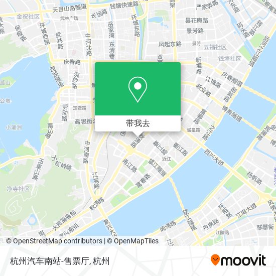 杭州汽车南站-售票厅地图