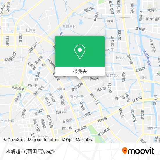 永辉超市(西田店)地图