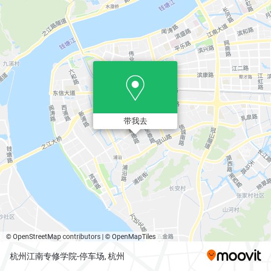 杭州江南专修学院-停车场地图