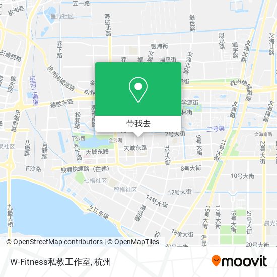 W-Fitness私教工作室地图