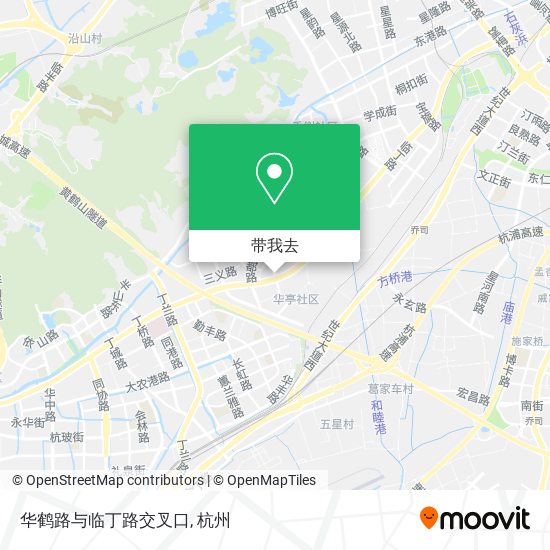 华鹤路与临丁路交叉口地图