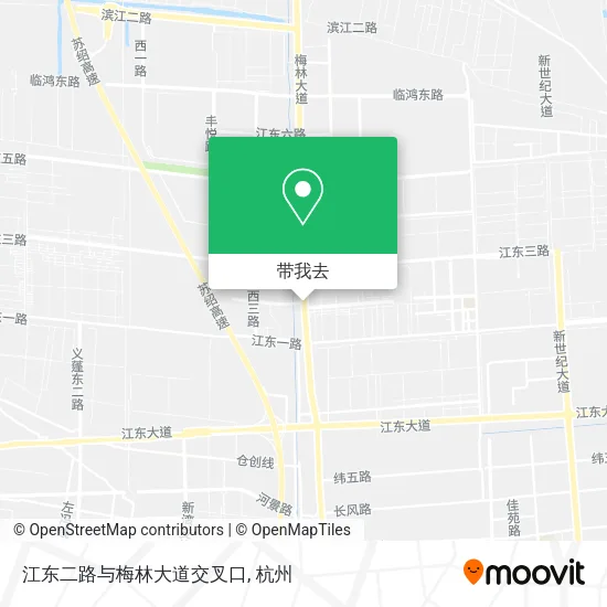 江东二路与梅林大道交叉口地图