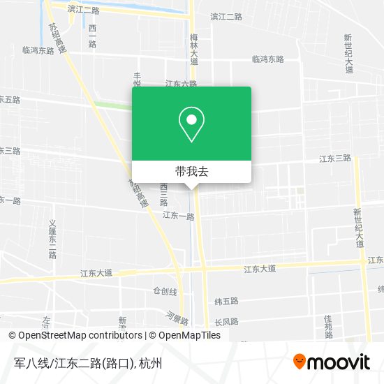 军八线/江东二路(路口)地图