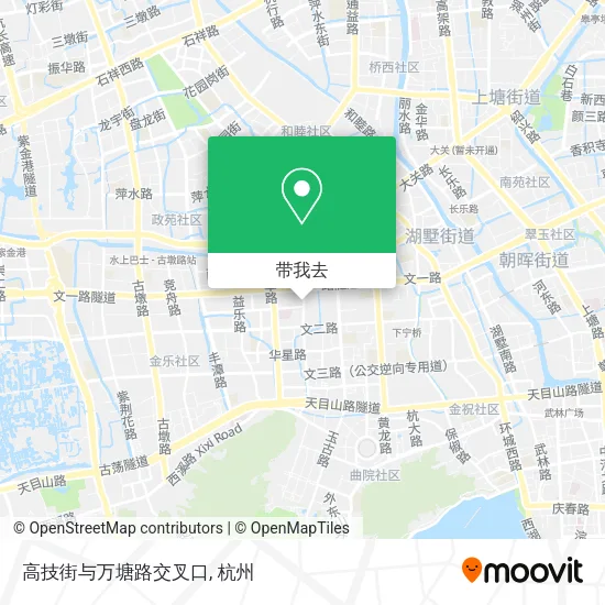 高技街与万塘路交叉口地图
