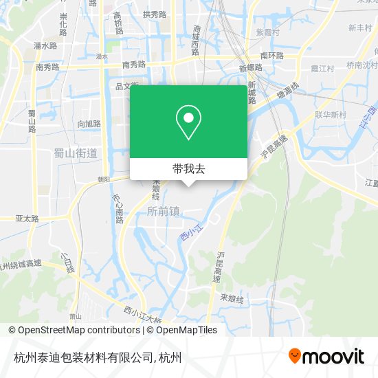 杭州泰迪包装材料有限公司地图