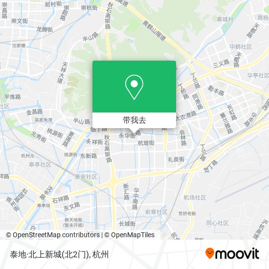 泰地·北上新城(北2门)地图