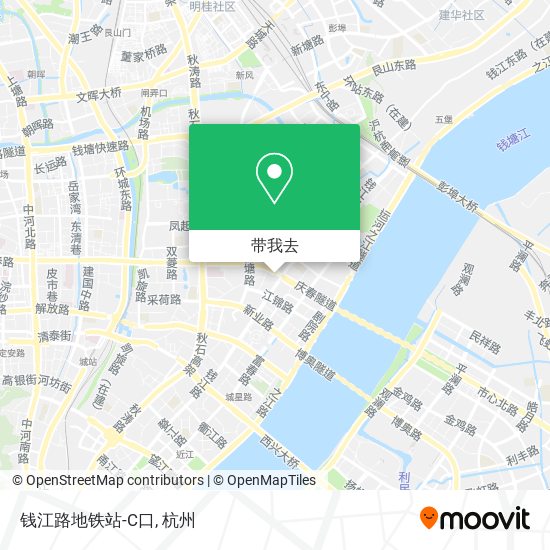 钱江路地铁站-C口地图