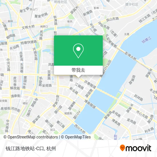 钱江路地铁站-C口地图