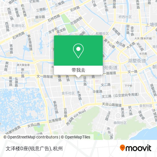 文泽楼D座(锐意广告)地图
