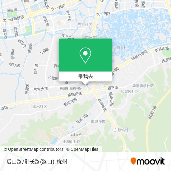 后山路/荆长路(路口)地图