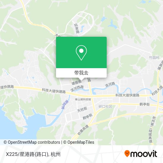 X225/星港路(路口)地图