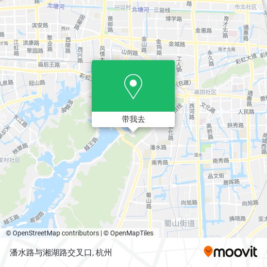 潘水路与湘湖路交叉口地图