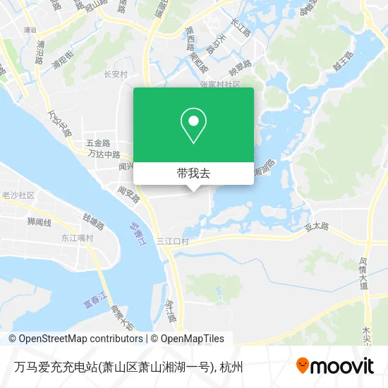 万马爱充充电站(萧山区萧山湘湖一号)地图