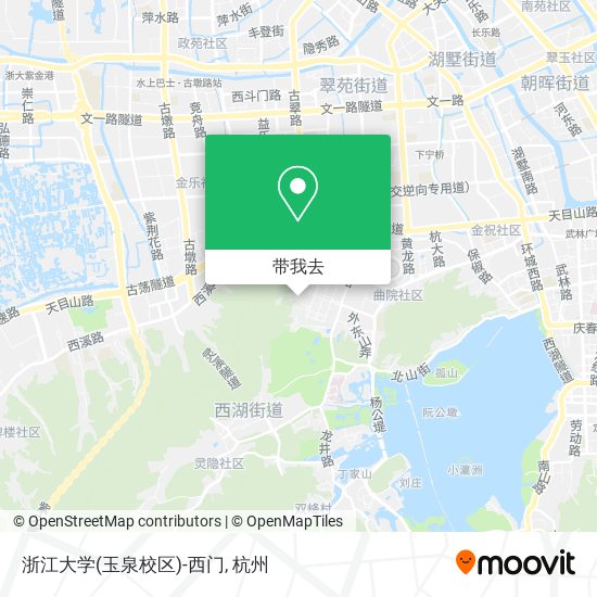浙江大学(玉泉校区)-西门地图