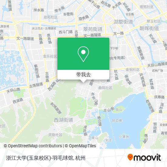 浙江大学(玉泉校区)-羽毛球馆地图