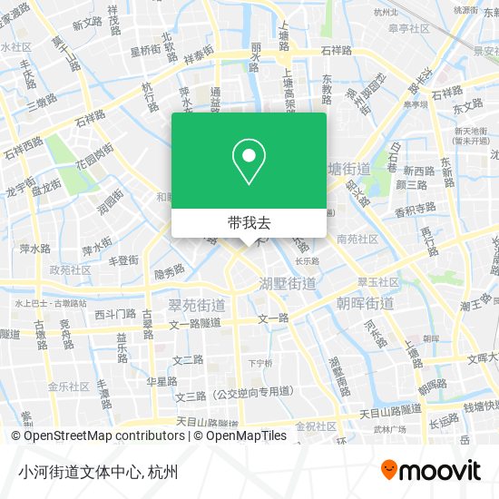 小河街道文体中心地图