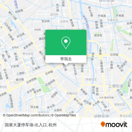 国展大厦停车场-出入口地图