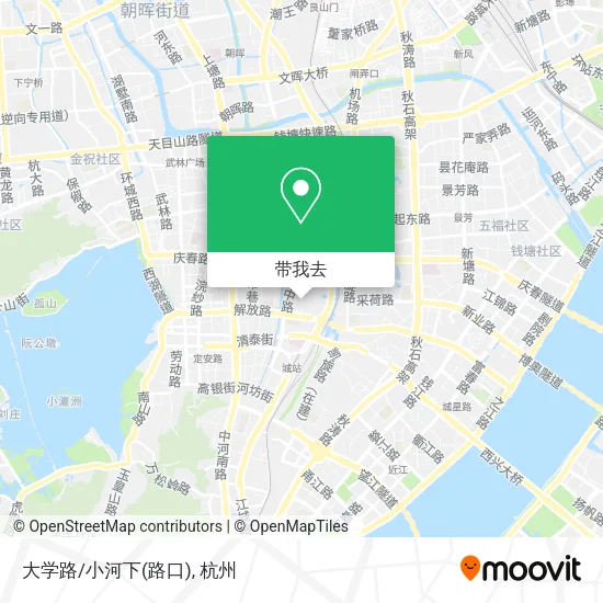 大学路/小河下(路口)地图
