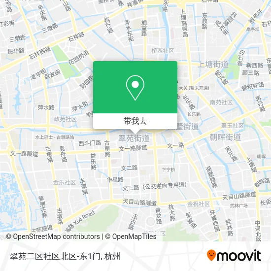 翠苑二区社区北区-东1门地图
