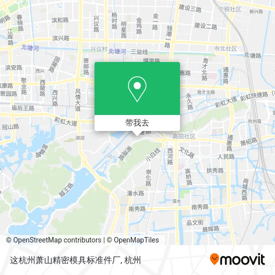 这杭州萧山精密模具标准件厂地图