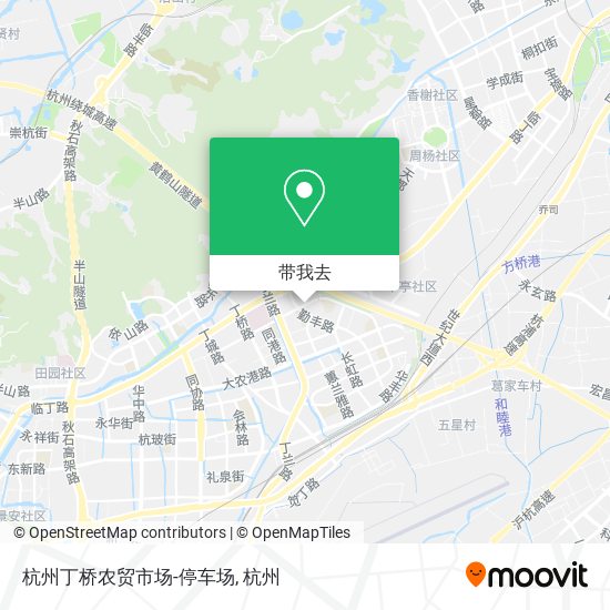 杭州丁桥农贸市场-停车场地图