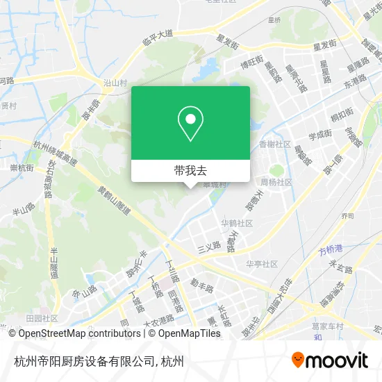 杭州帝阳厨房设备有限公司地图