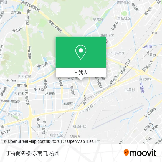 丁桥商务楼-东南门地图