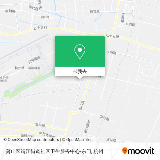 萧山区靖江街道社区卫生服务中心-东门地图