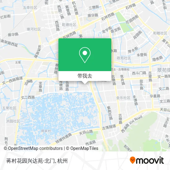 蒋村花园兴达苑-北门地图