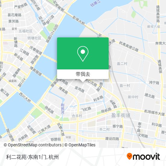 利二花苑-东南1门地图