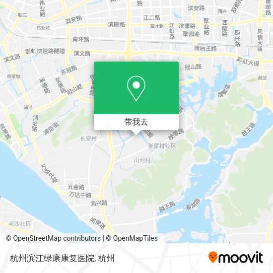 杭州滨江绿康康复医院地图