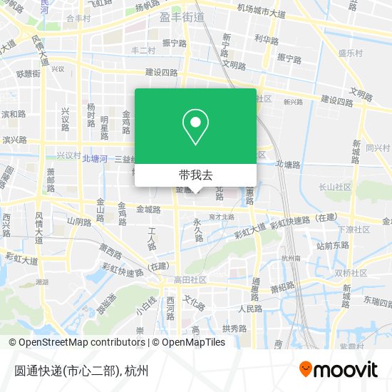圆通快递(市心二部)地图