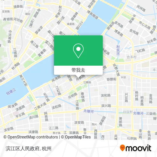 滨江区人民政府地图