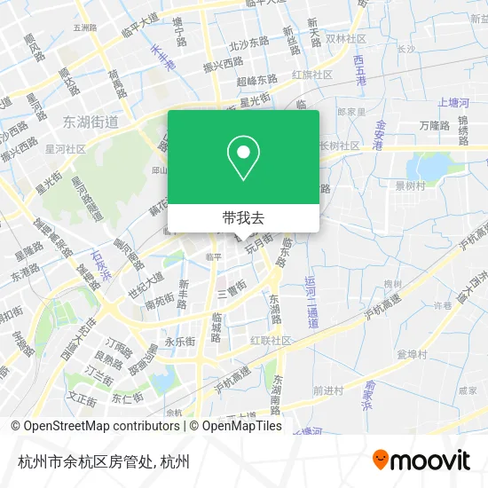 杭州市余杭区房管处地图