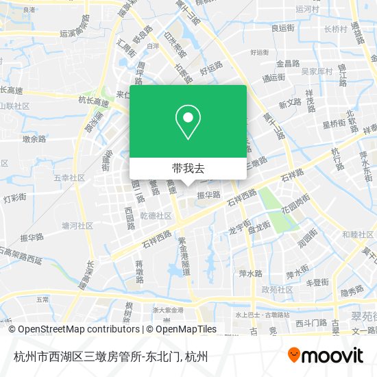 杭州市西湖区三墩房管所-东北门地图