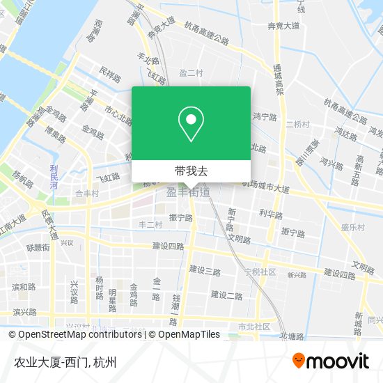 农业大厦-西门地图