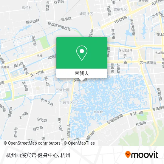 杭州西溪宾馆-健身中心地图
