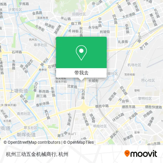杭州三动五金机械商行地图