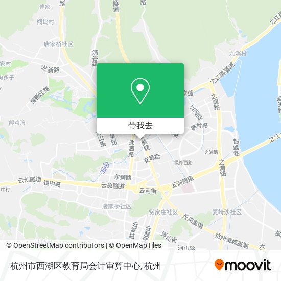 杭州市西湖区教育局会计审算中心地图
