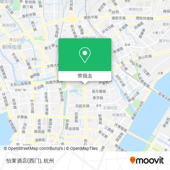 怡莱酒店(西门)地图