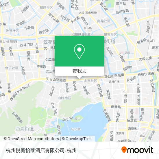 杭州悦庭怡莱酒店有限公司地图