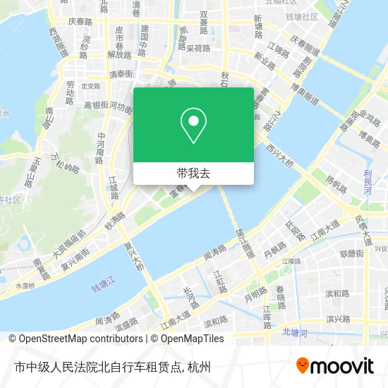 市中级人民法院北自行车租赁点地图