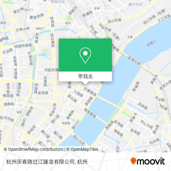 杭州庆春路过江隧道有限公司地图