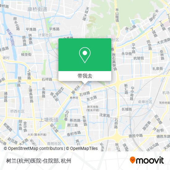 树兰(杭州)医院-住院部地图