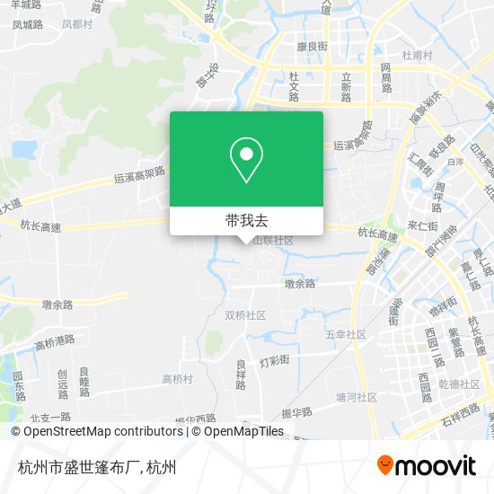 杭州市盛世篷布厂地图