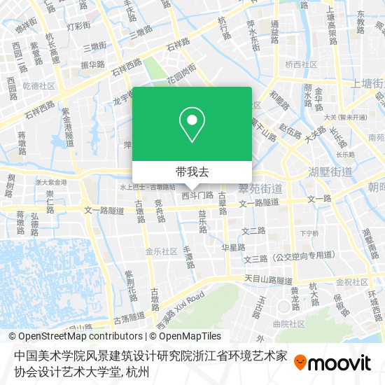 中国美术学院风景建筑设计研究院浙江省环境艺术家协会设计艺术大学堂地图