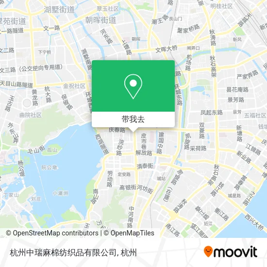 杭州中瑞麻棉纺织品有限公司地图
