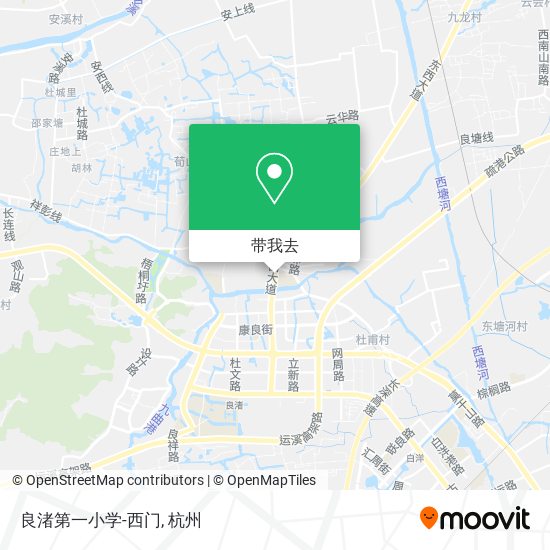 良渚第一小学-西门地图