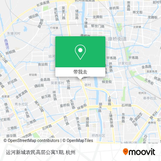 运河新城农民高层公寓1期地图