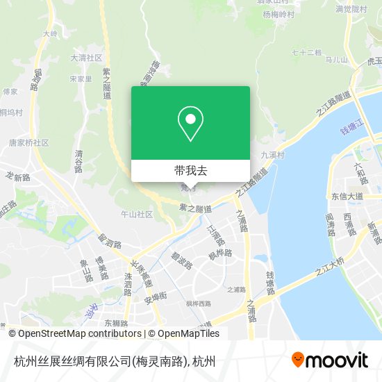 杭州丝展丝绸有限公司(梅灵南路)地图